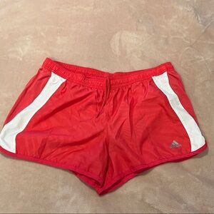 adidas Bright pink and White Athletic Shorts